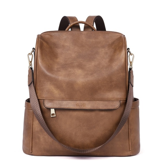 Chic Brown Backpack for Women - Picture 1 of 8